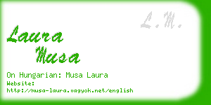 laura musa business card